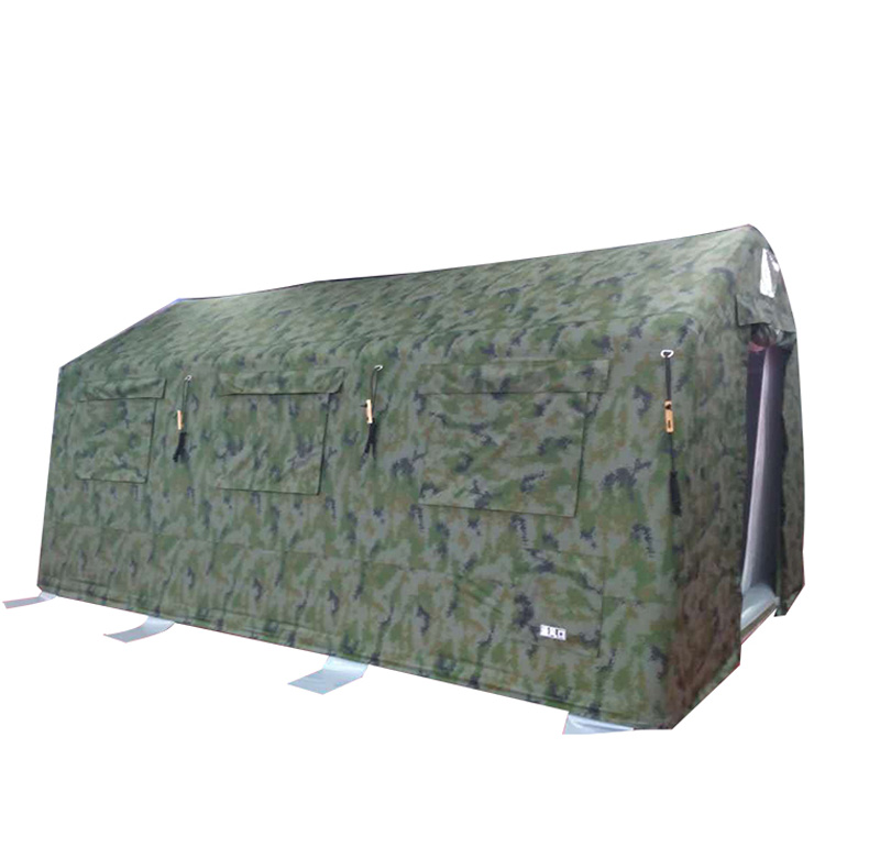 Camouflage military inflatable tent for outdoor camping