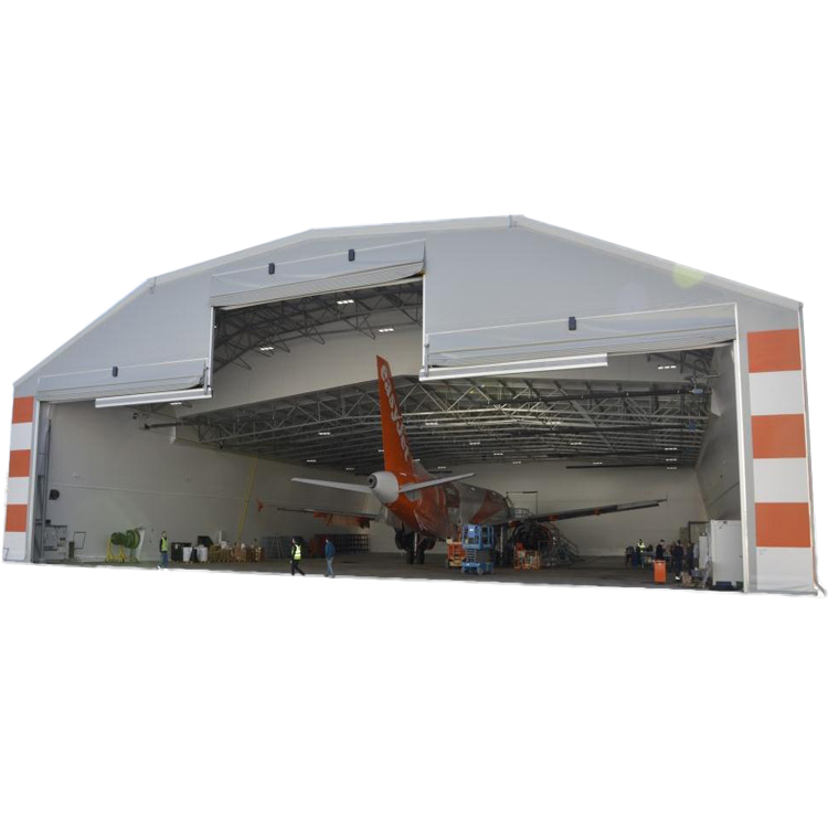 Large-span aircraft hangars