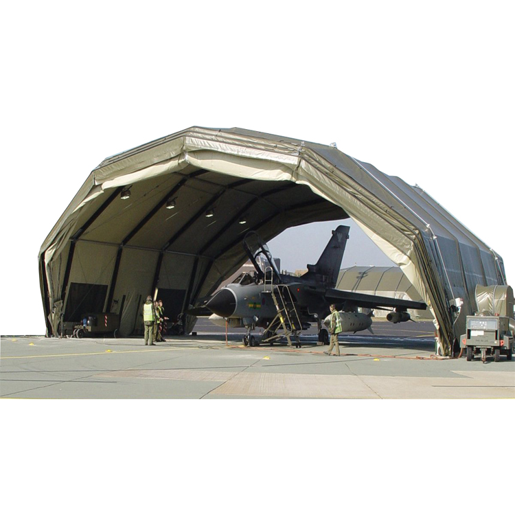 Steel airplane hangar construct of customized wide span hangars