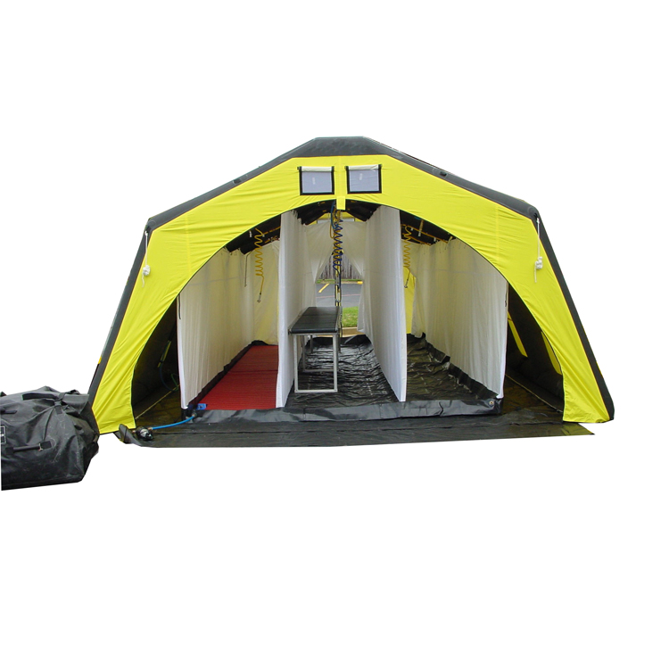 Fast set-up hazmat tent