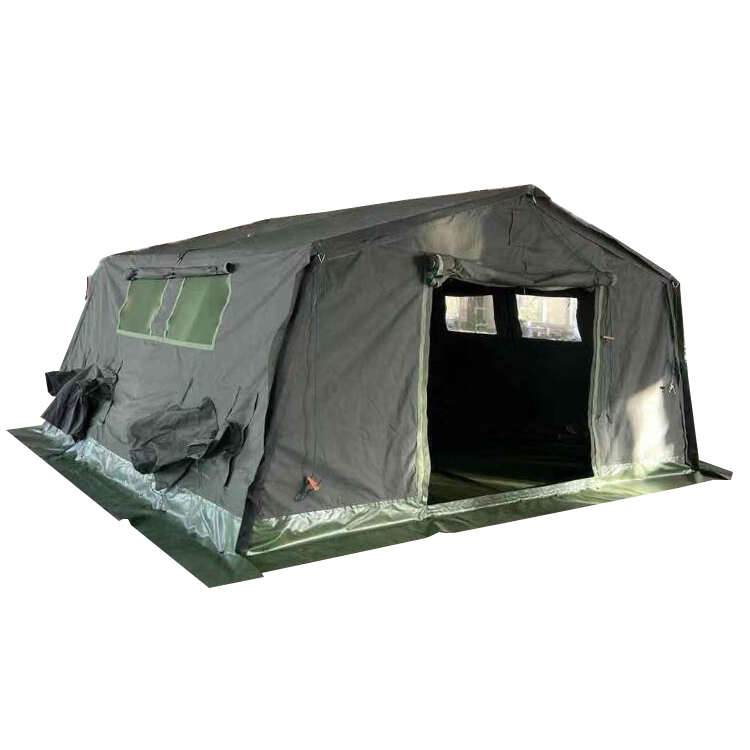Strong frame military camping tent for rough weather