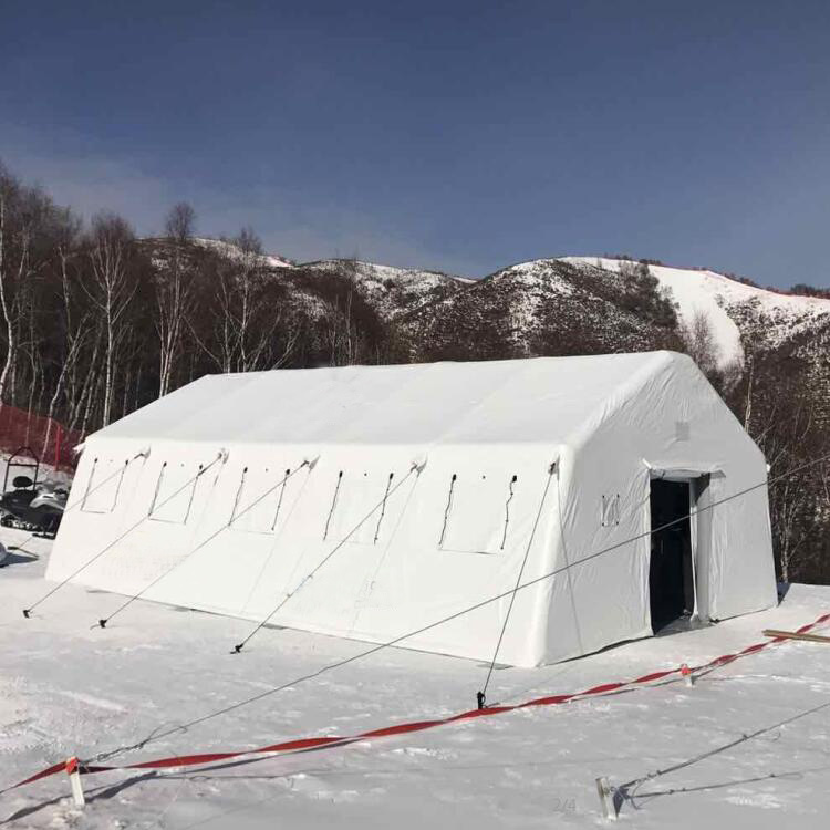 Polar region negative pressure tent