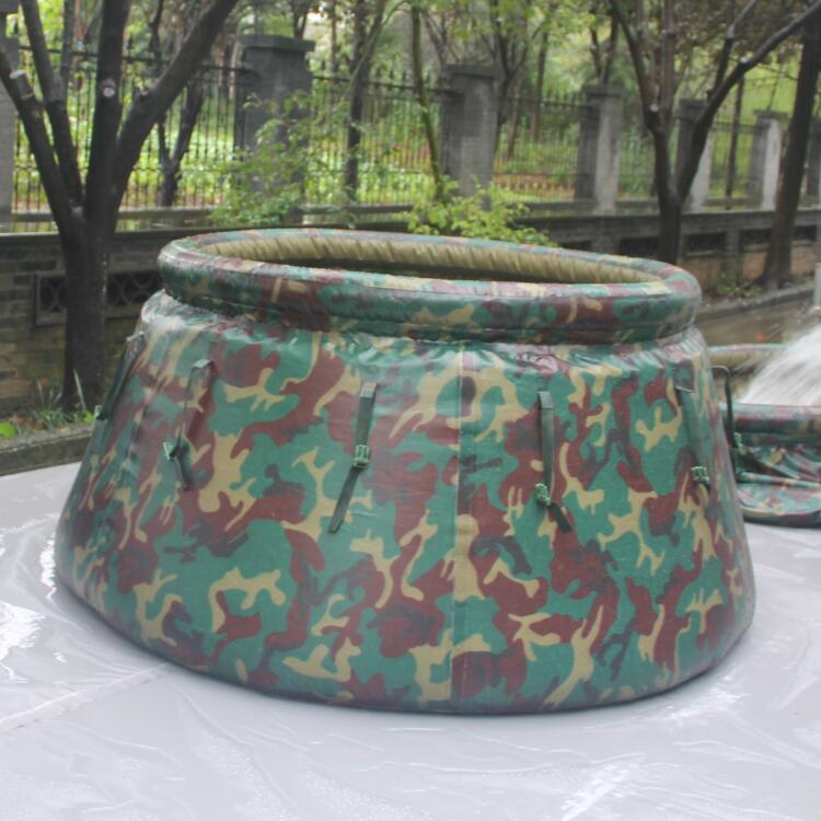 Outdoor folding pvc camouflage military water containers